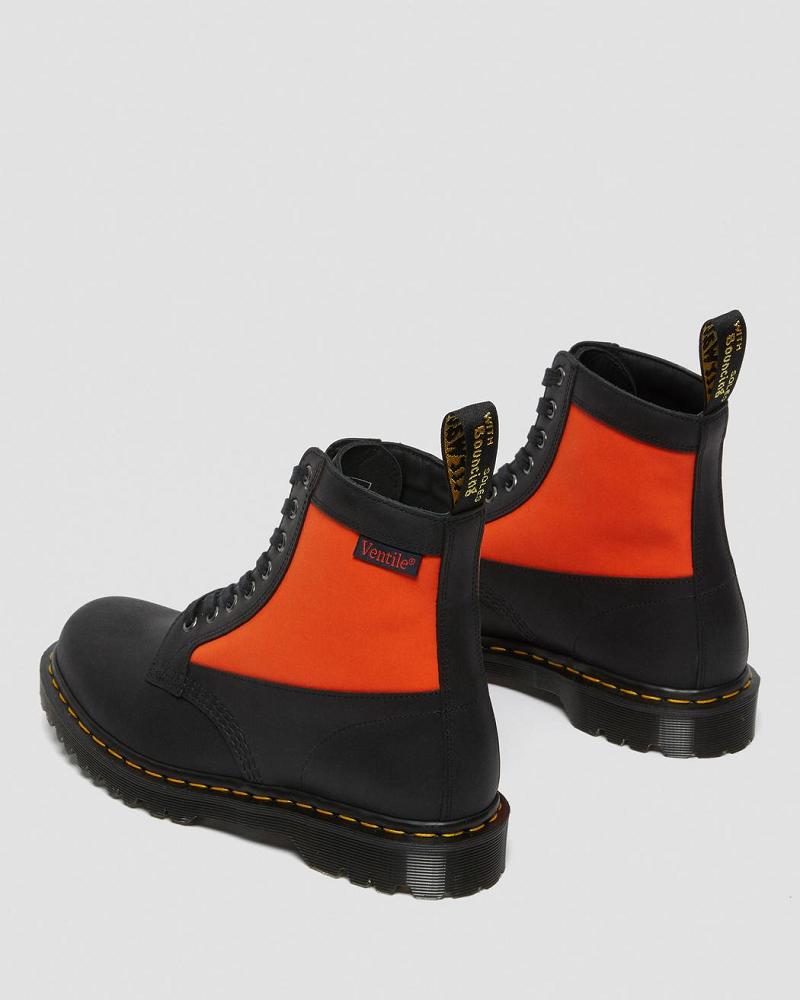 Dr Martens 1460 Panel Made in England Leren Veterlaarzen Heren Zwart | NL 288AHK